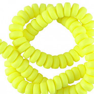 Polymer beads rondelle 7mm - Neon yellow